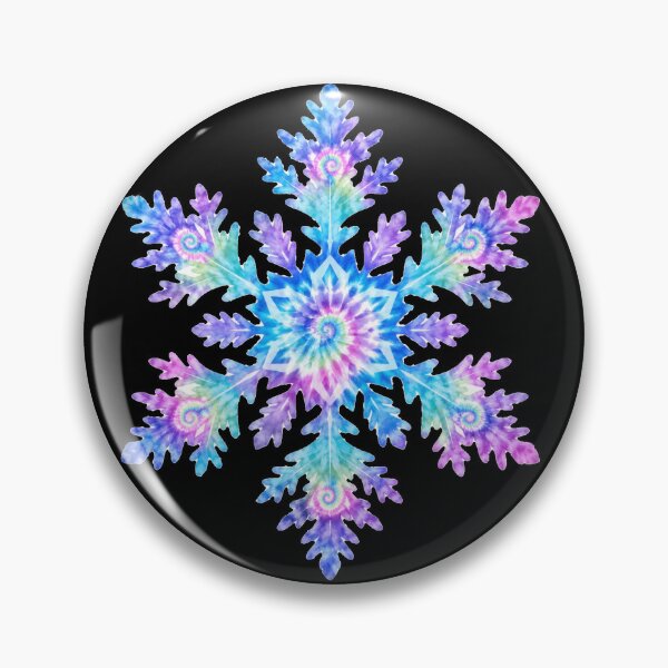 Item preview, Pastel Rainbow Tie-Dye Snowflake designed and sold by jgvisualarts.
