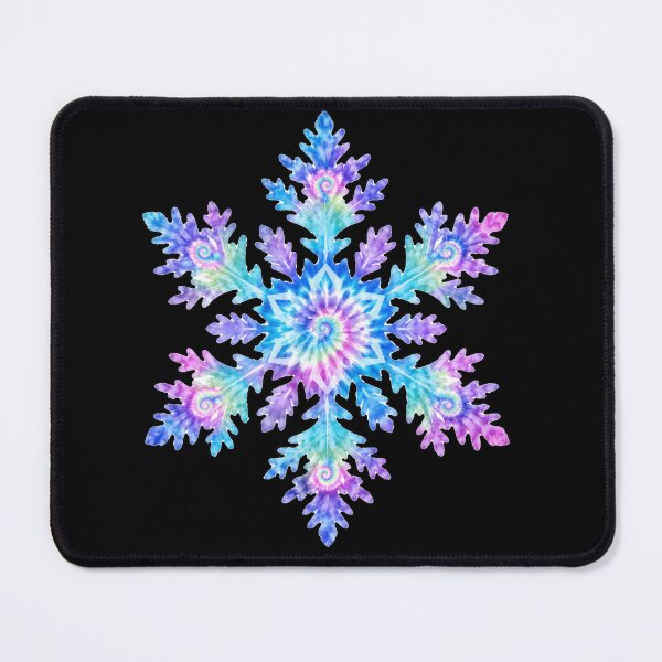 Item preview, Pastel Rainbow Tie-Dye Snowflake designed and sold by jgvisualarts.