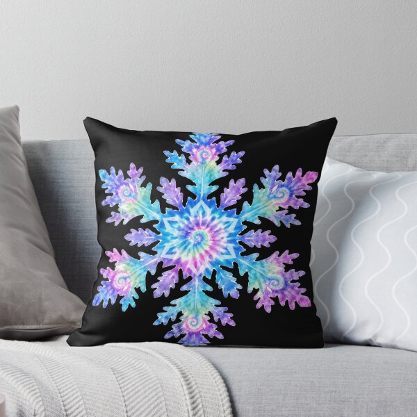 Item preview, Pastel Rainbow Tie-Dye Snowflake designed and sold by jgvisualarts.