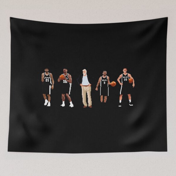 Item preview, David Robinson Gregg Popovich Tony Parker Manu Ginobili designed and sold by DAC-Art.