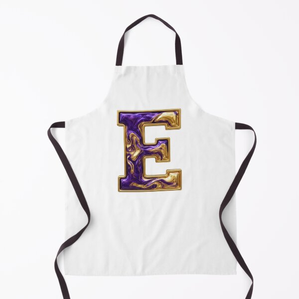Item preview, Letter E Purple Gold Liquid Texture designed and sold by Rosy Images California.