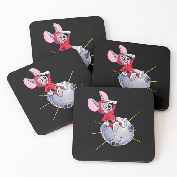 Item preview, Retro Space Mouse on Satellite – 1950s Sci‑Fi Cartoon Illustration designed and sold by Analog Aura .