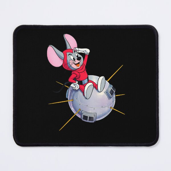 Item preview, Retro Space Mouse on Satellite – 1950s Sci‑Fi Cartoon Illustration designed and sold by Analog Aura .
