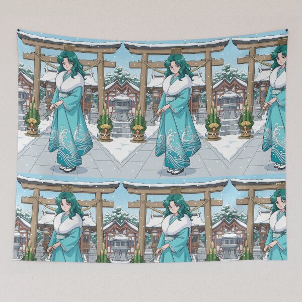 Item preview, Michiru at the New Year's Shrine designed and sold by Solace Sparkles.