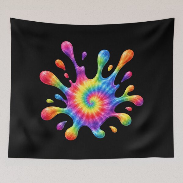 Item preview, Rainbow Tie-Dye Paint Splash designed and sold by jgvisualarts.