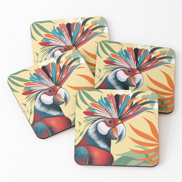 Item preview, Abstract Crested Parrot designed and sold by PAPEFOLIA.