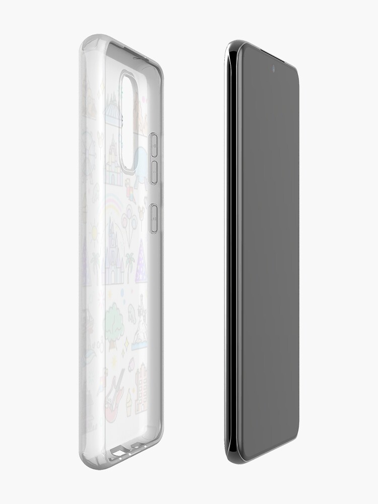 Alternate view of Happiest Place on Earth Collection. It's a Small World, Haunted Mansion, Princess Castle, Manatee, Ferris Wheel Theme Park. Case & Skin for Samsung Galaxy