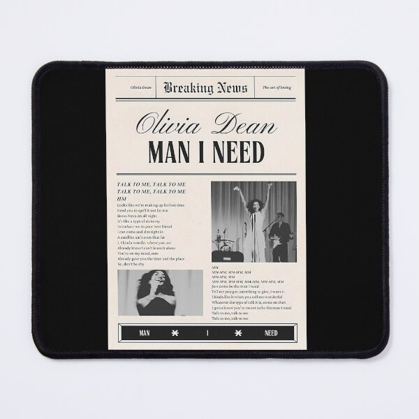 Item preview, Olivia Dean Man I Need Newspaper designed and sold by DAC-Art.