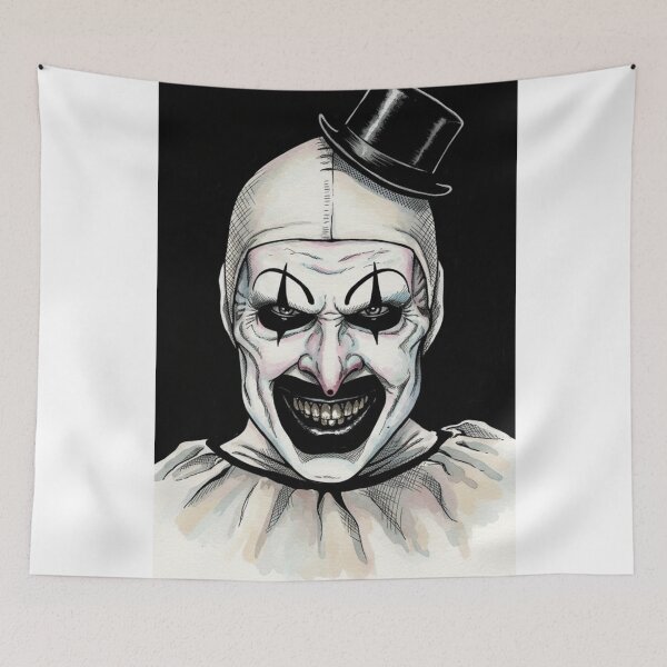 Item preview, Art The Clown Watercolor Horror Portrait designed and sold by LavinyArt.