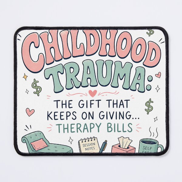 Item preview, Childhood Trauma keeps giving therapy bills designed and sold by 2guysyarn.