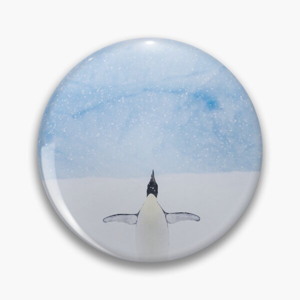 Item preview, Minimalist Adelie Penguin in Snowstorm – Antarctic Wildlife Photography designed and sold by JohnManuelPhoto.