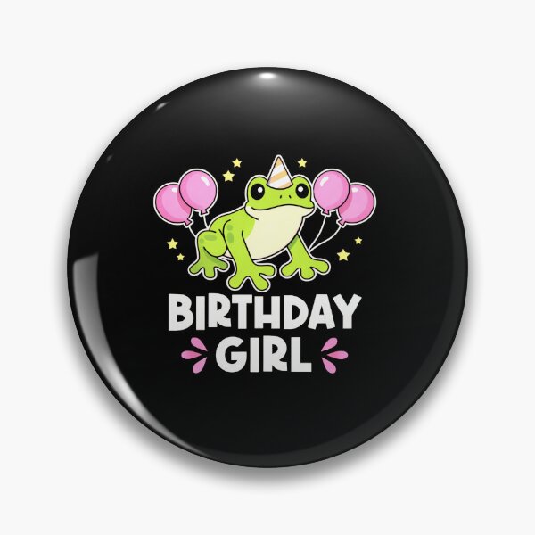 Item preview, Birthday Girl Cute Frog Party Birthday Design designed and sold by MiALopezArt.