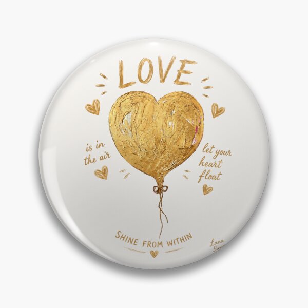 Item preview, LOVE GOLD BALLOON | Romantic Glam Design | Elegant Celebration Art designed and sold by BlueberrySwan.