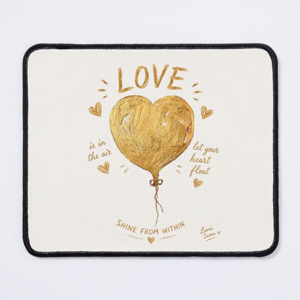 Item preview, LOVE GOLD BALLOON | Romantic Glam Design | Elegant Celebration Art designed and sold by BlueberrySwan.