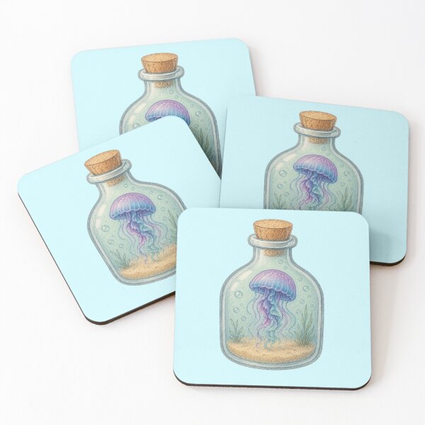 Item preview, Tiny Jellyfish in a Bottle designed and sold by MoonlitWhiskers.