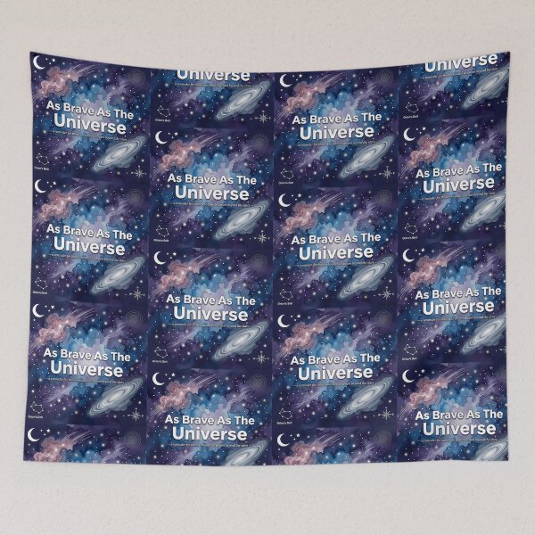 Item preview, As Brave As The Universe: Watercolor Space Poster designed and sold by artlife4.
