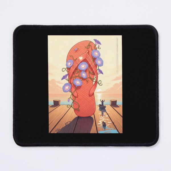 Item preview, Giant Orange Sandal Ocean Flower Fantasy designed and sold by AbanoubStore.