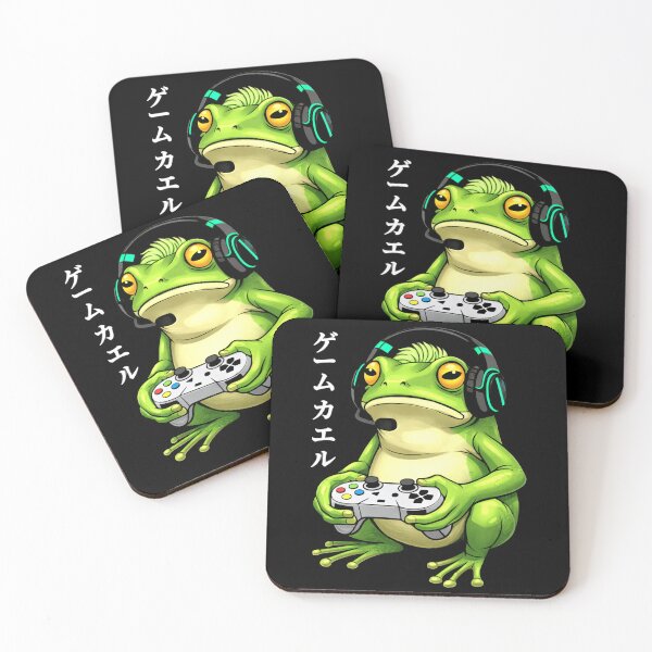 Item preview, Gamer Frog Japanese Gaming Frog Illustration designed and sold by MiALopezArt.
