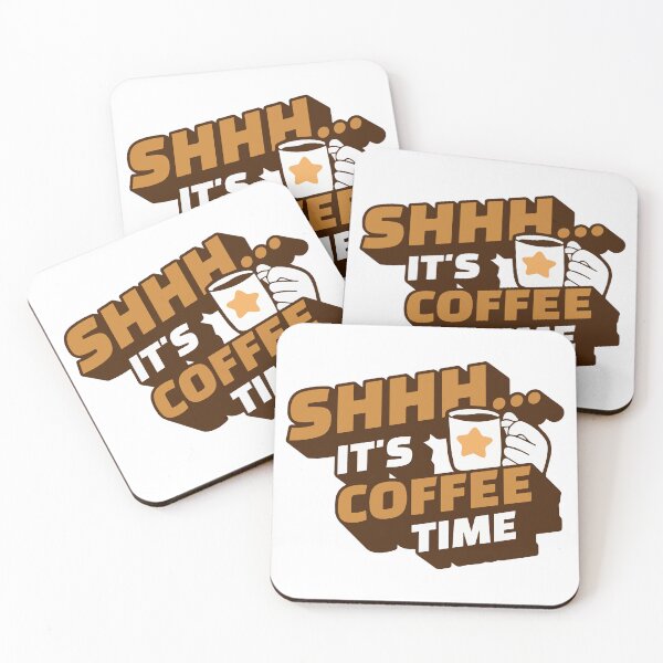 Item preview, Shhh It's Coffee Time Coffee Mug - Coffee Lovers Quote designed and sold by silviaarzamendia.
