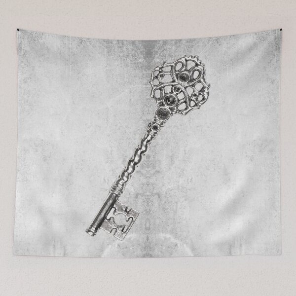Item preview, Silver Cross Quatrefoil Barley Twist Skeleton Key Gothic designed and sold by Ghoul Enterprises.