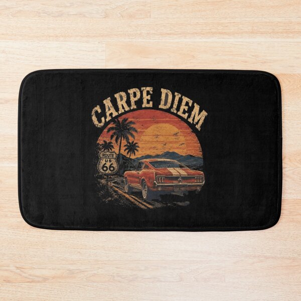 Item preview, Carpe Diem Route 66 Retro Roadtrip Shirt designed and sold by MS-DesignArt.