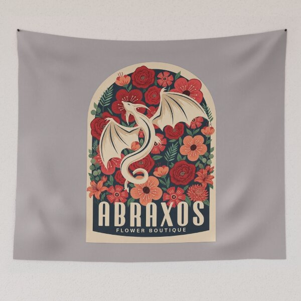 Item preview, Abraxos: Vintage Floral Dragon designed and sold by Drukva.
