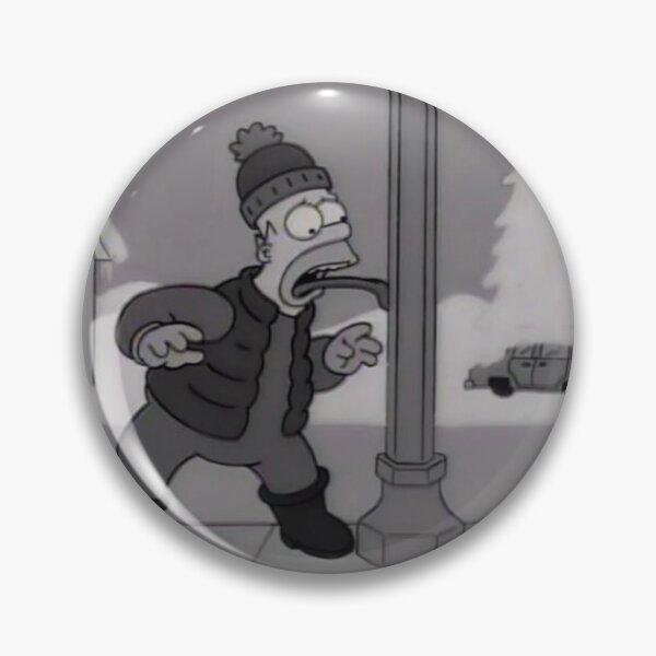 Item preview, Homer with his tongue frozen and stuck to a lamppost designed and sold by DohLab.