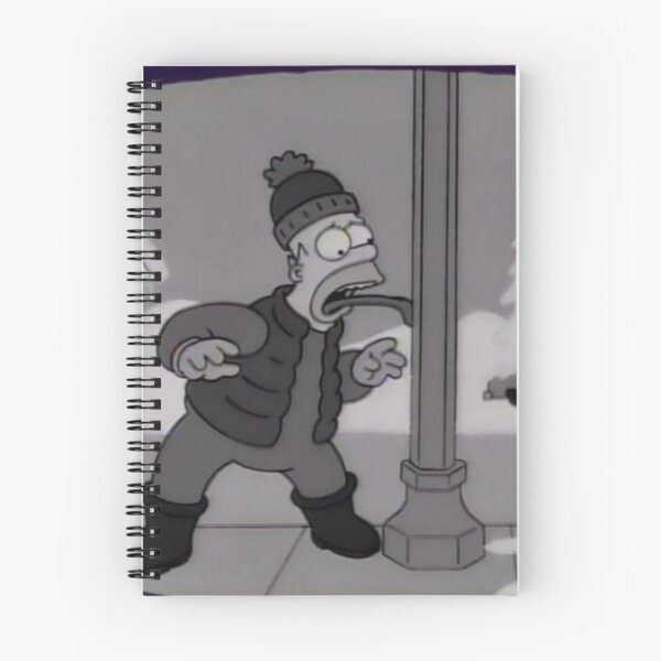 Item preview, Homer with his tongue frozen and stuck to a lamppost designed and sold by DohLab.