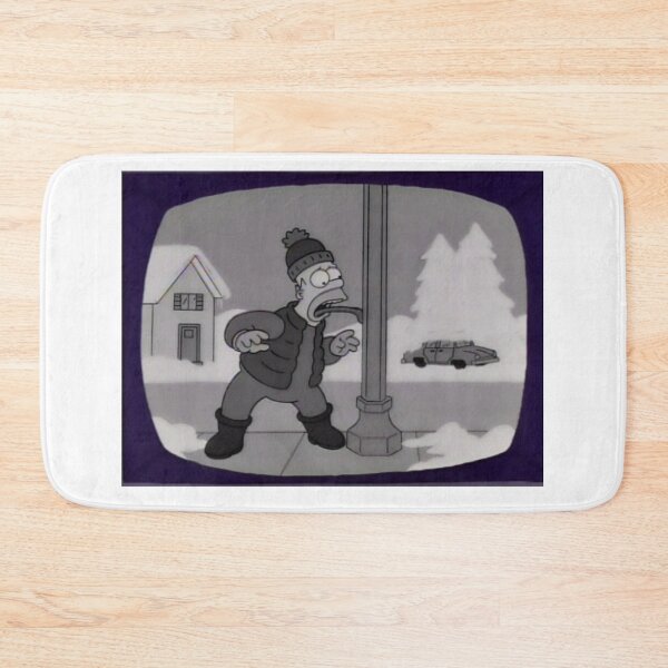 Item preview, Homer with his tongue frozen and stuck to a lamppost designed and sold by DohLab.
