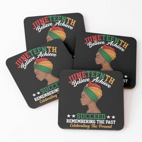 Item preview, Juneteenth Believe Achieve Succeed Remembering The Past Celebrating The Present Black Freedom Heritage designed and sold by SofenArt.