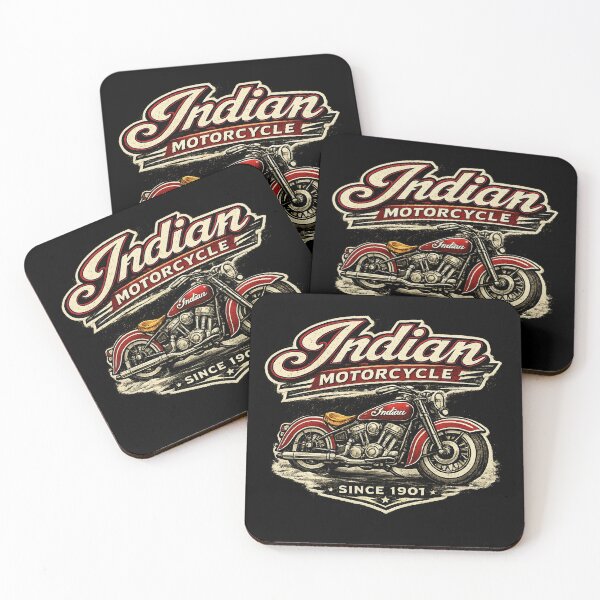 Item preview, Indian Motorcycle Since 1901 — Classic Red Vintage Biker designed and sold by IronRoadCo.