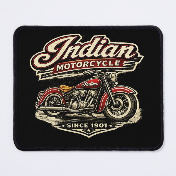 Item preview, Indian Motorcycle Since 1901 — Classic Red Vintage Biker designed and sold by IronRoadCo.