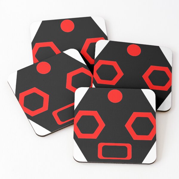 Item preview, Cyberpunk Industrial Mask – Dark Techno Hexagon Emblem designed and sold by MADBULL7.