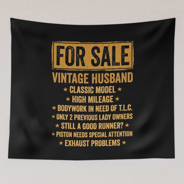 Item preview, For Sale Vintage Husband Funny Marriage Humor Wives Spouse Gift designed and sold by SofenArt.