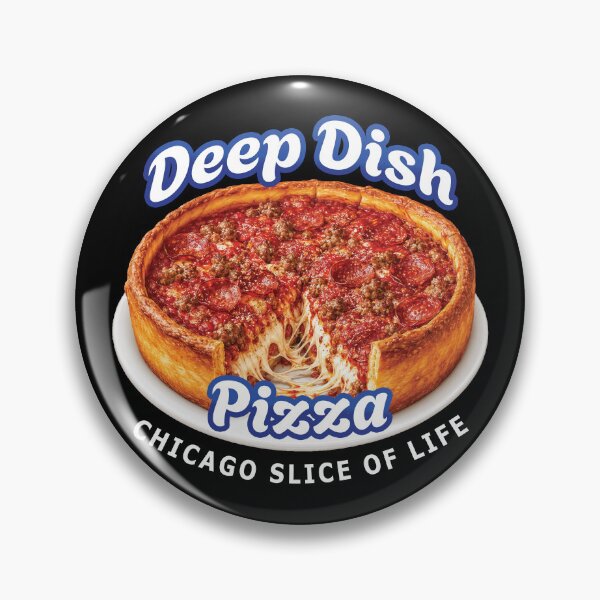 Item preview, Chicago Deep Dish Pizza - Funny Pizza Lover Food Pun Design designed and sold by merchxwear.