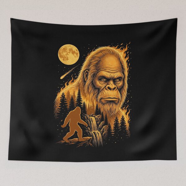 Item preview, Bigfoot Sasquatch Forest Cryptid Legend designed and sold by SofenArt.