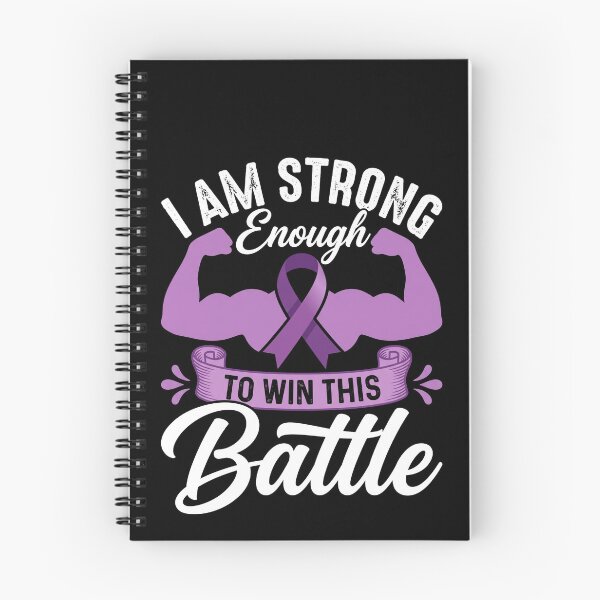 Item preview, I Am Strong Enough To Win This Battle Purple Ribbon Warrior designed and sold by SofenArt.