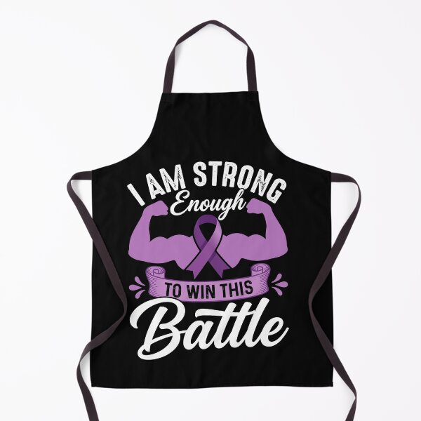 Item preview, I Am Strong Enough To Win This Battle Purple Ribbon Warrior designed and sold by SofenArt.