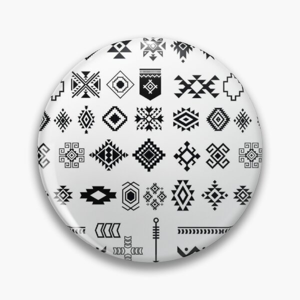 Item preview, Southwestern Geometric Motif Collection – Black Tribal Pattern Sheet designed and sold by Wesli.