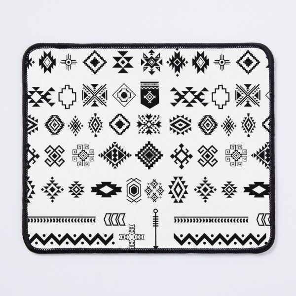 Item preview, Southwestern Geometric Motif Collection – Black Tribal Pattern Sheet designed and sold by Wesli.