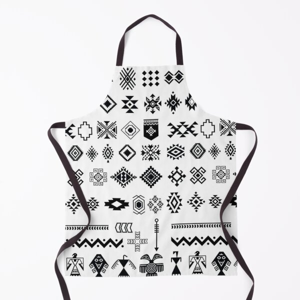 Item preview, Southwestern Geometric Motif Collection – Black Tribal Pattern Sheet designed and sold by Wesli.