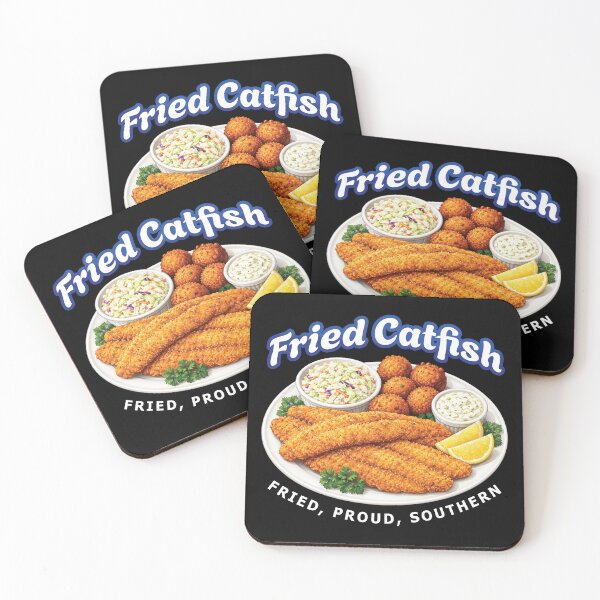 Item preview, Fried Catfish Southern Seafood, Funny Southern Food Lover designed and sold by merchxwear.