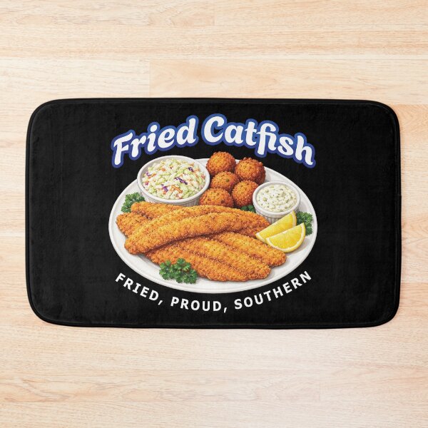 Item preview, Fried Catfish Southern Seafood, Funny Southern Food Lover designed and sold by merchxwear.