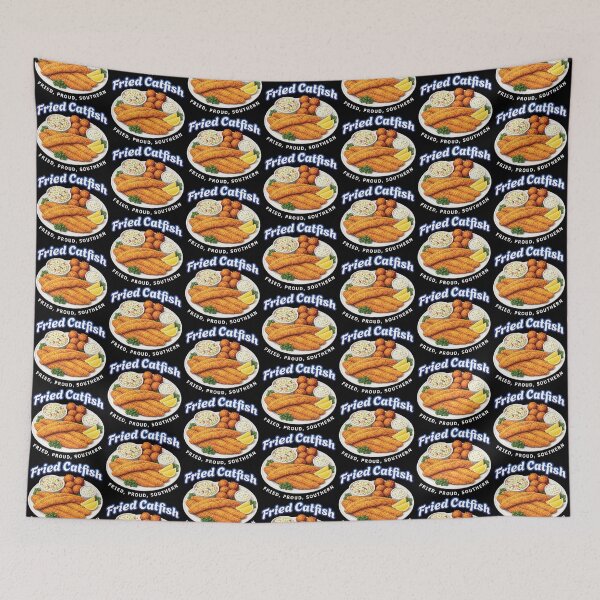 Item preview, Fried Catfish Southern Seafood, Funny Southern Food Lover designed and sold by merchxwear.