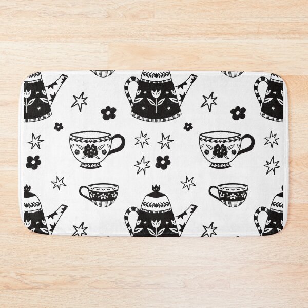 Item preview, tea pots and cups  designed and sold by aimsillustrates.