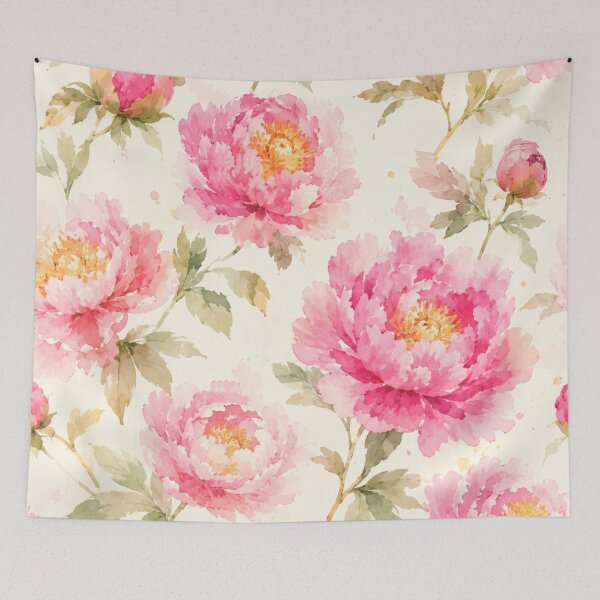 Item preview, Peonies Pattern designed and sold by Christine Mullis.