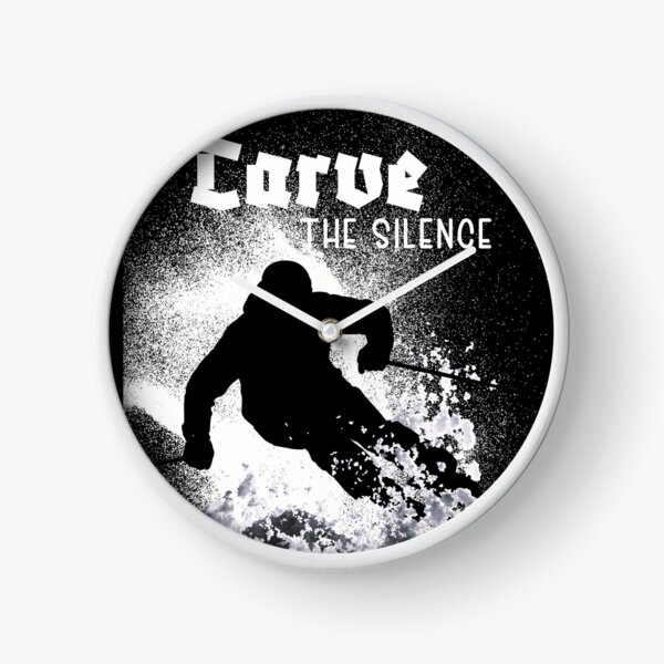 Item preview, Carve The Silence Skiing Snowboard Art designed and sold by AXENT Designs.