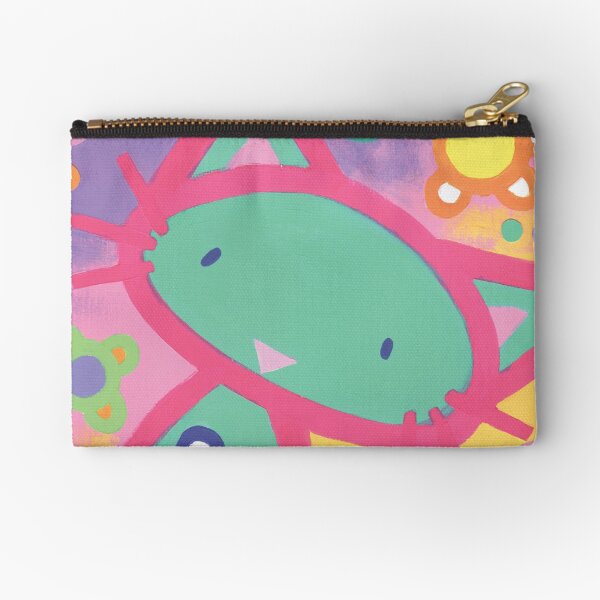 Minty Kitty Zipper Pouch