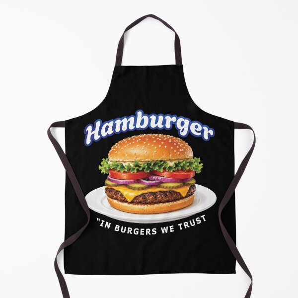 Item preview, Hamburger Food Humor - In Burgers We Trust Design designed and sold by merchxwear.