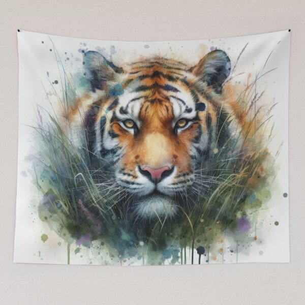 Item preview, Majestic Tiger in Vibrant Grass designed and sold by IZiets.